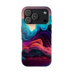 Abstract Colorful Swirl Phone Case | Vibrant Fluid Art iPhone Cover